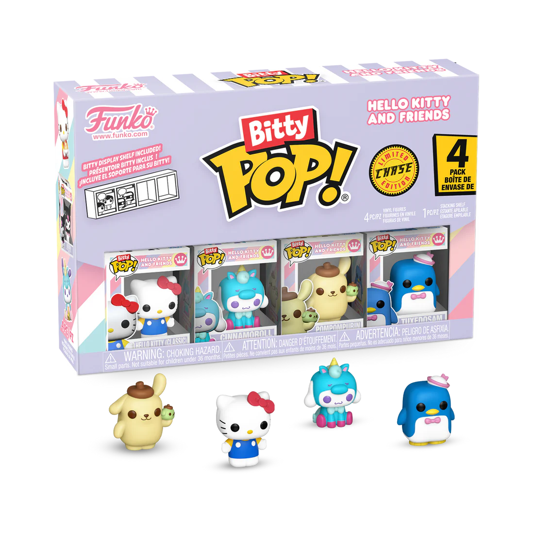 SANRIO - Bitty Pop 4 Pack 2.5cm - Hello Kitty