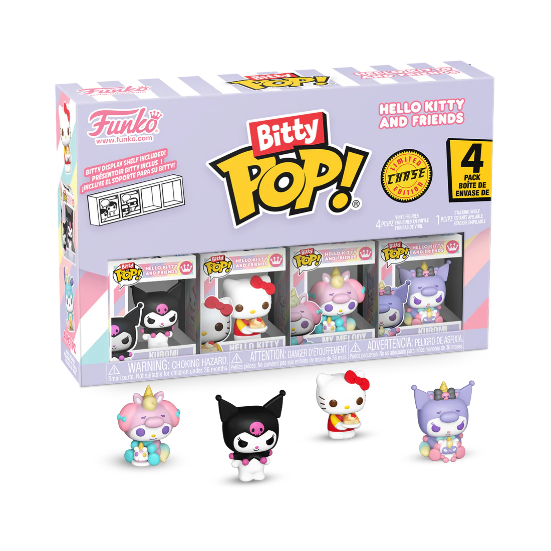 SANRIO - Bitty Pop 4 Pack 2.5cm - Kuromi