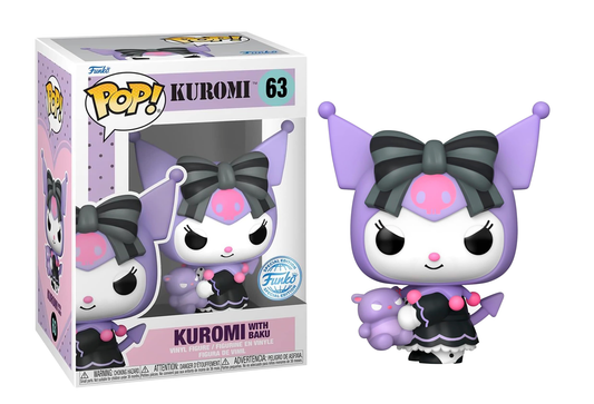 SANRIO - POP N° 63 - Kuromi avec Baku