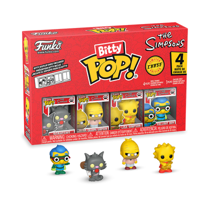 SIMPSONS - Bitty Pop 4 Pack 2.5cm - Scratchy