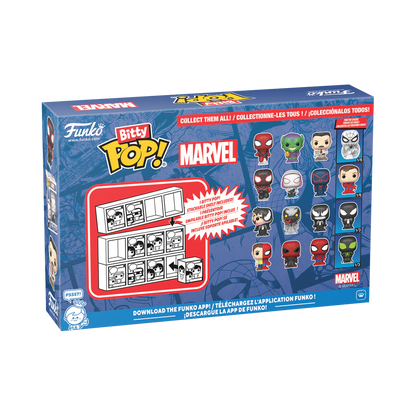 SPIDER-MAN - Bitty Pop 4 Pack 2.5cm - Miles Morales