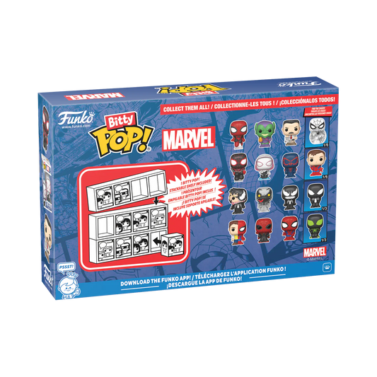 SPIDER-MAN - Bitty Pop 4 Pack 2.5cm - Miles Morales