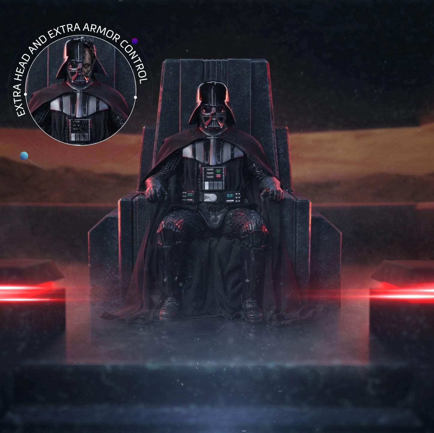 STAR WARS - Dark Vador sur Trone - Statuette Art Scale 1/10 17.85cm