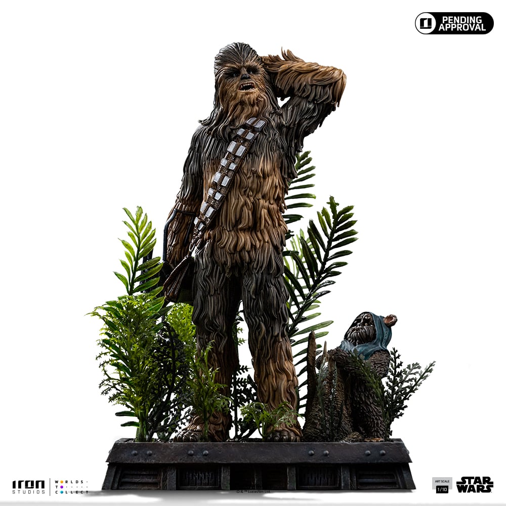STAR WARS VI - Chewbacca & Tokkat - Statuette Art Scale 1/10 22.4cm