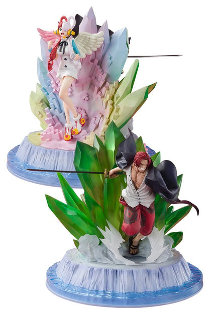 Shanks and uta Extra Battle Red Voir Figure 24 cm One Piece figuarts Zero