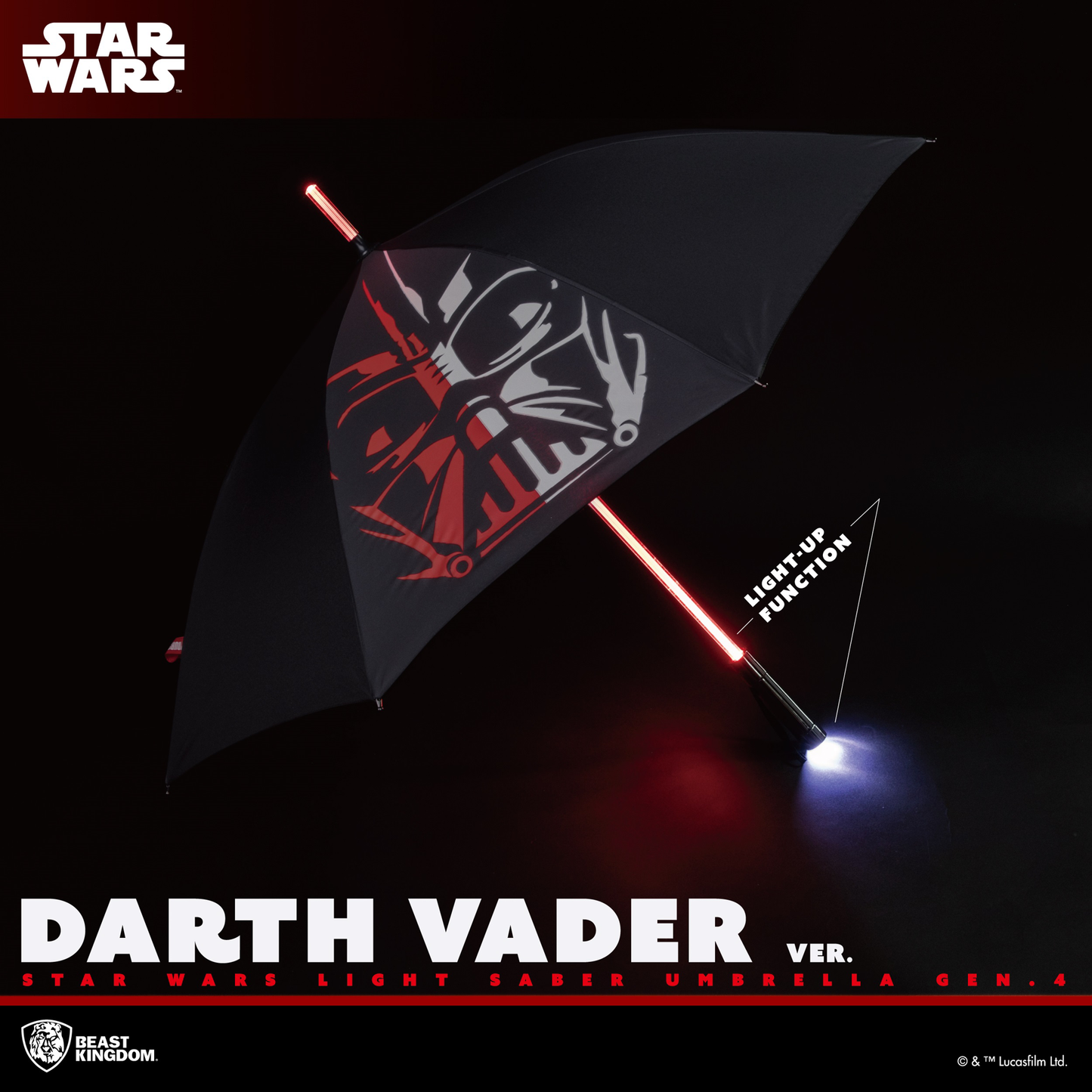 Star Wars - Gen.4 Lightsaber Umbrella - Darth Vader Preco