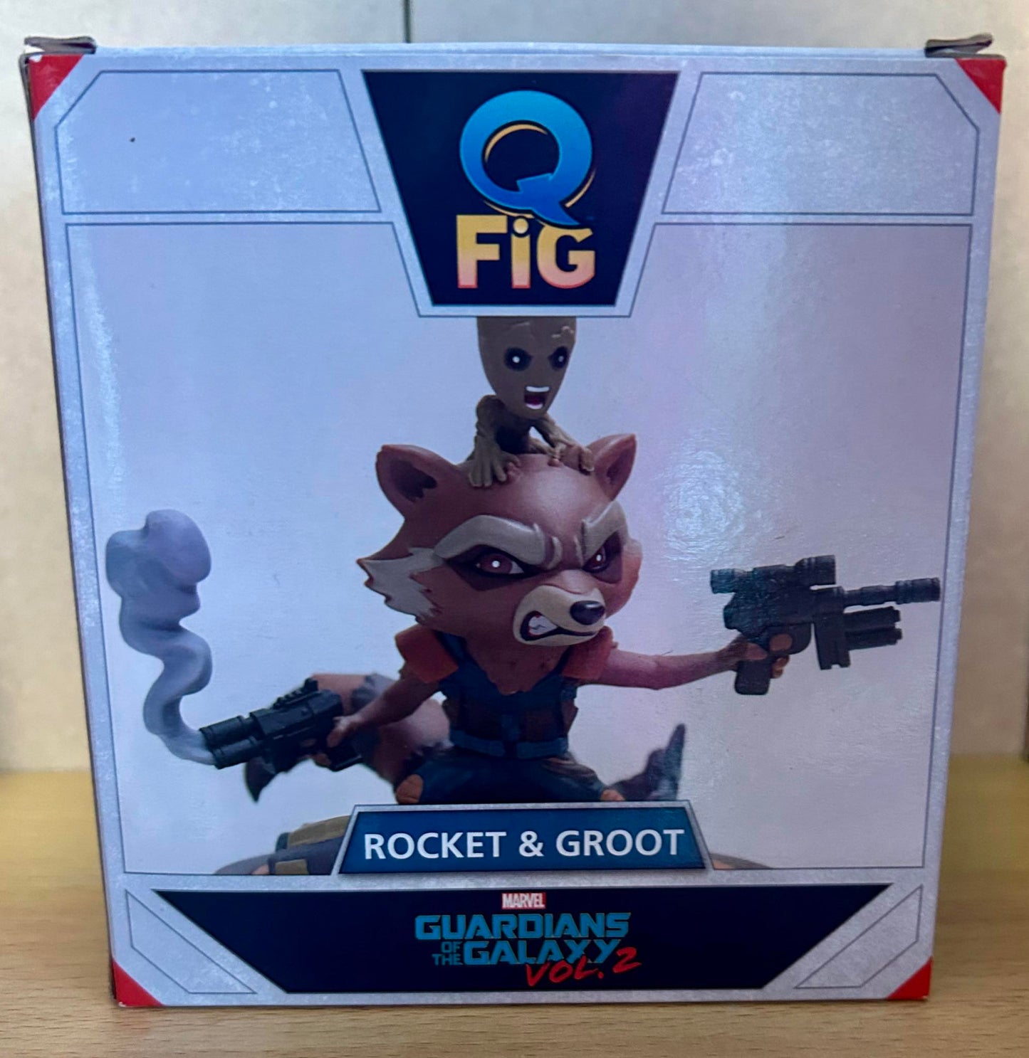 Statuette - Les Gardiens De La Galaxie 2 - Q-fig Rocket Et Groot