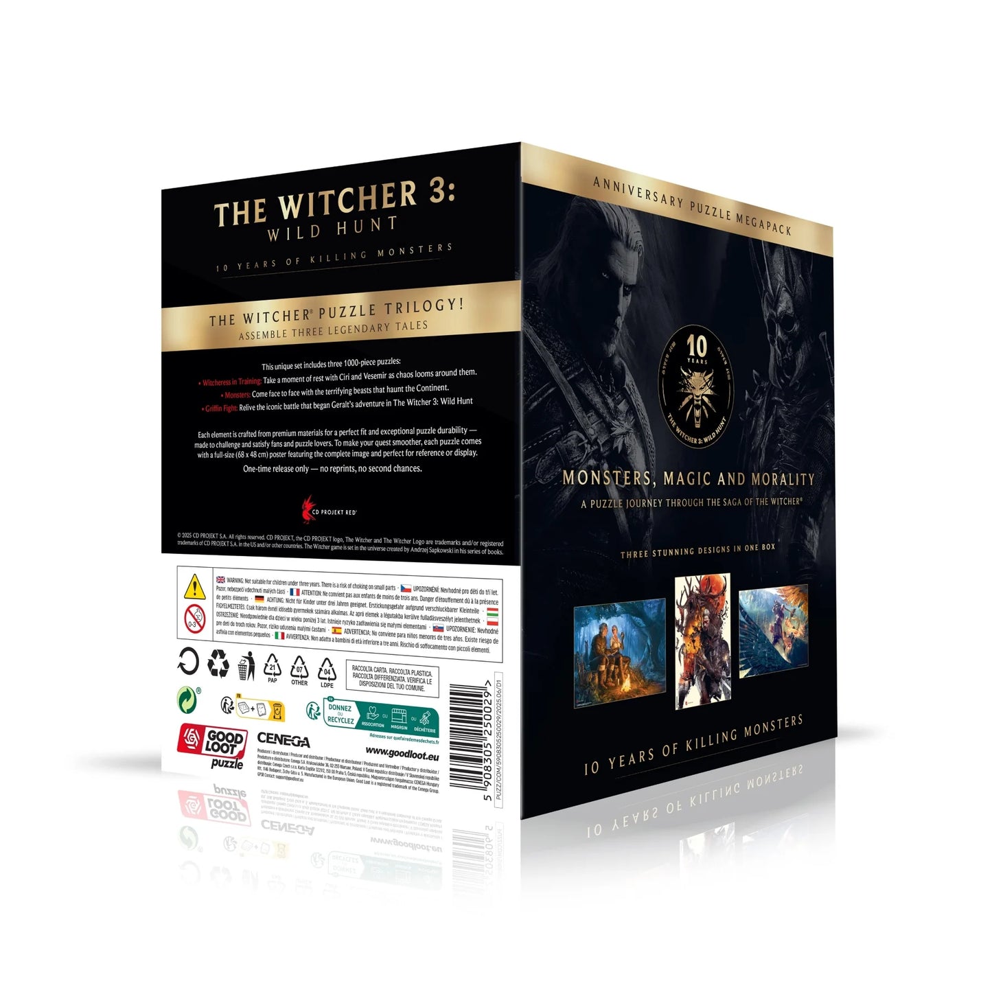 THE WITCHER 3 - 10 years of killing monster - 3 Puzzle 1000P