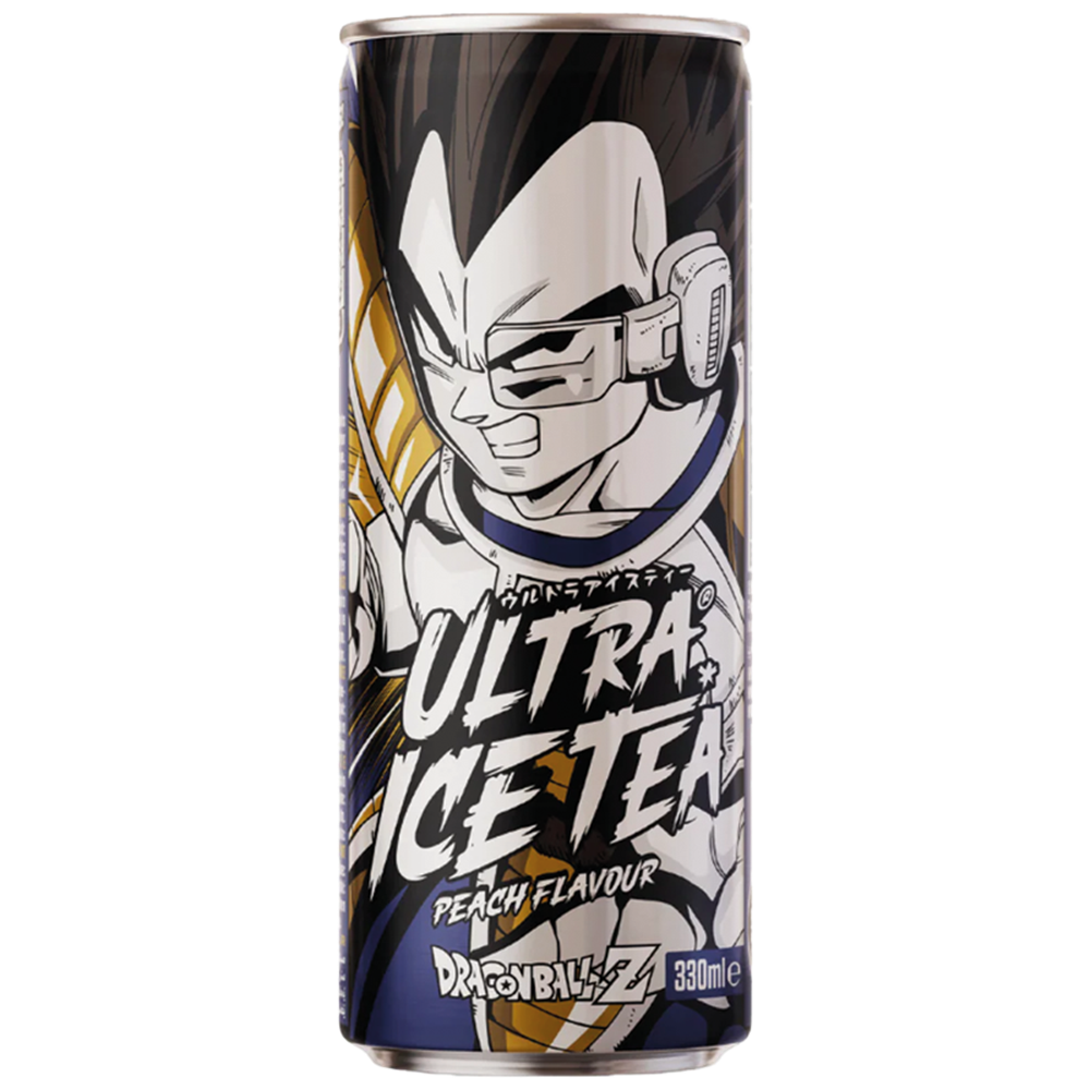 ULTRA ICE TEA Dragon Ball Z Iced Tea Peach Flavour Vegeta 33cl