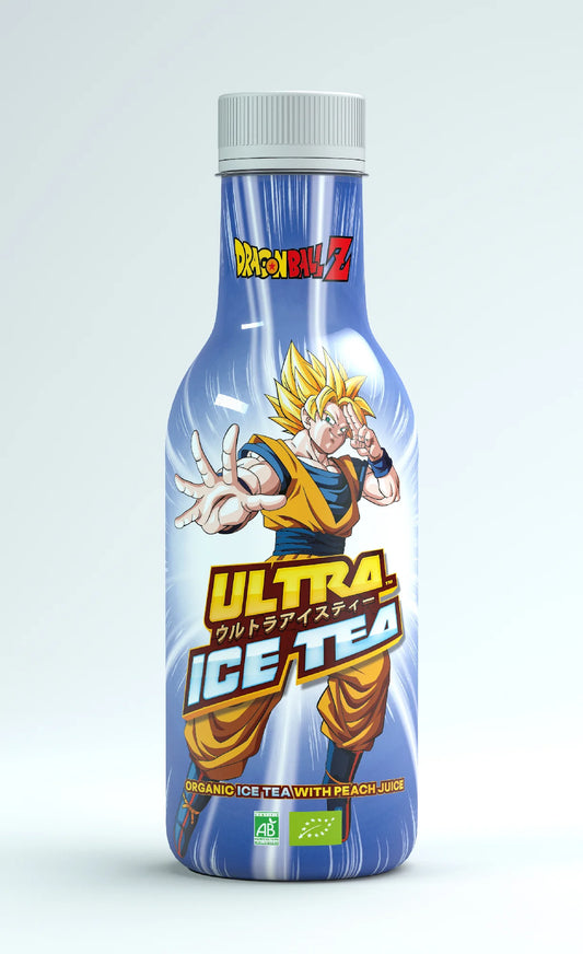 ULTRA ICE TEA Dragon Ball Z organic iced tea with peach juice Goku 50cl