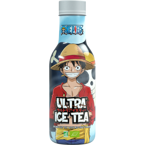 ULTRA ICE TEA One Piece organic infusion with red fruit flavour Luffy 50cl