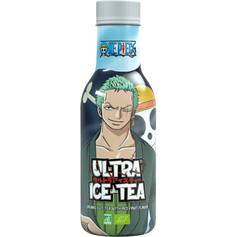 ULTRA ICE TEA One Piece organic infusion with red fruit flavour Zoro 50cl