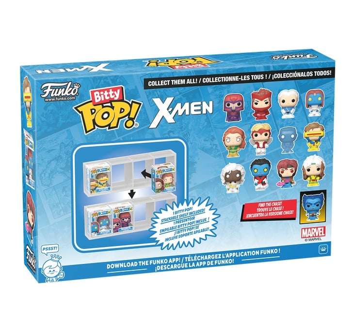 X-MEN - Bitty Pop 4 Pack 2.5cm - Magneto avec Chase