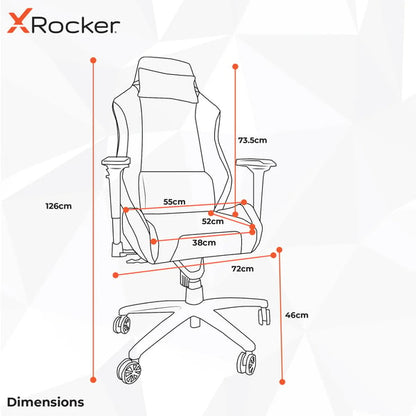 X ROCKER - CHAISE DE BUREAU EN TISSU MESSINA GRIS ARGENTÉ