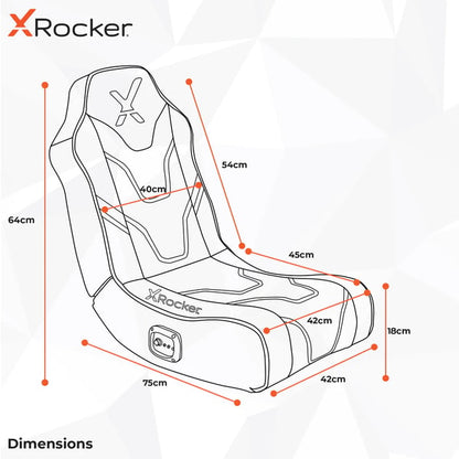 X ROCKER - SHADOW 2.0 STEREO AUDIO GAMING FLOOR ROCKER PURPLE