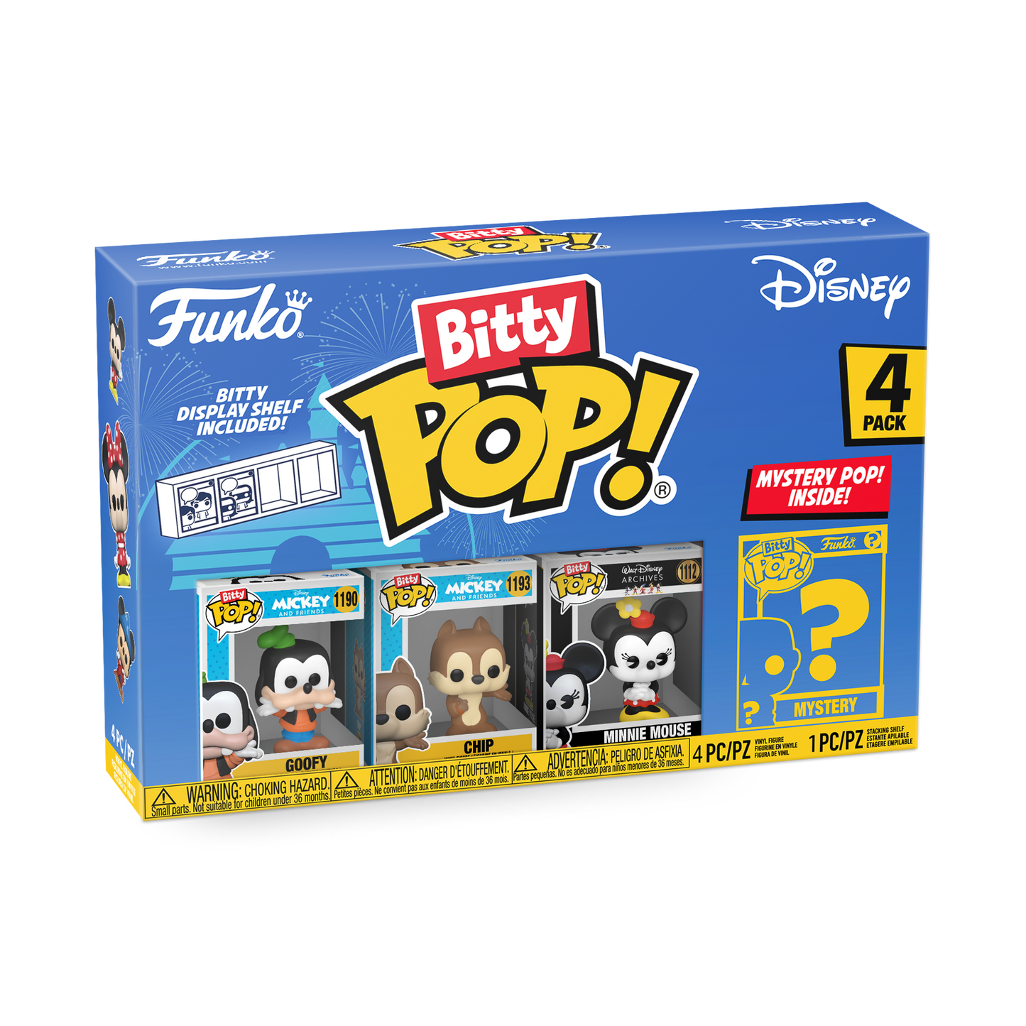 Funko Bitty Pop! 4 stuks: Disney - Goofy