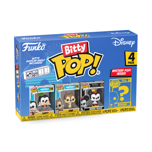 Funko Bitty Pop! 4 stuks: Disney - Goofy