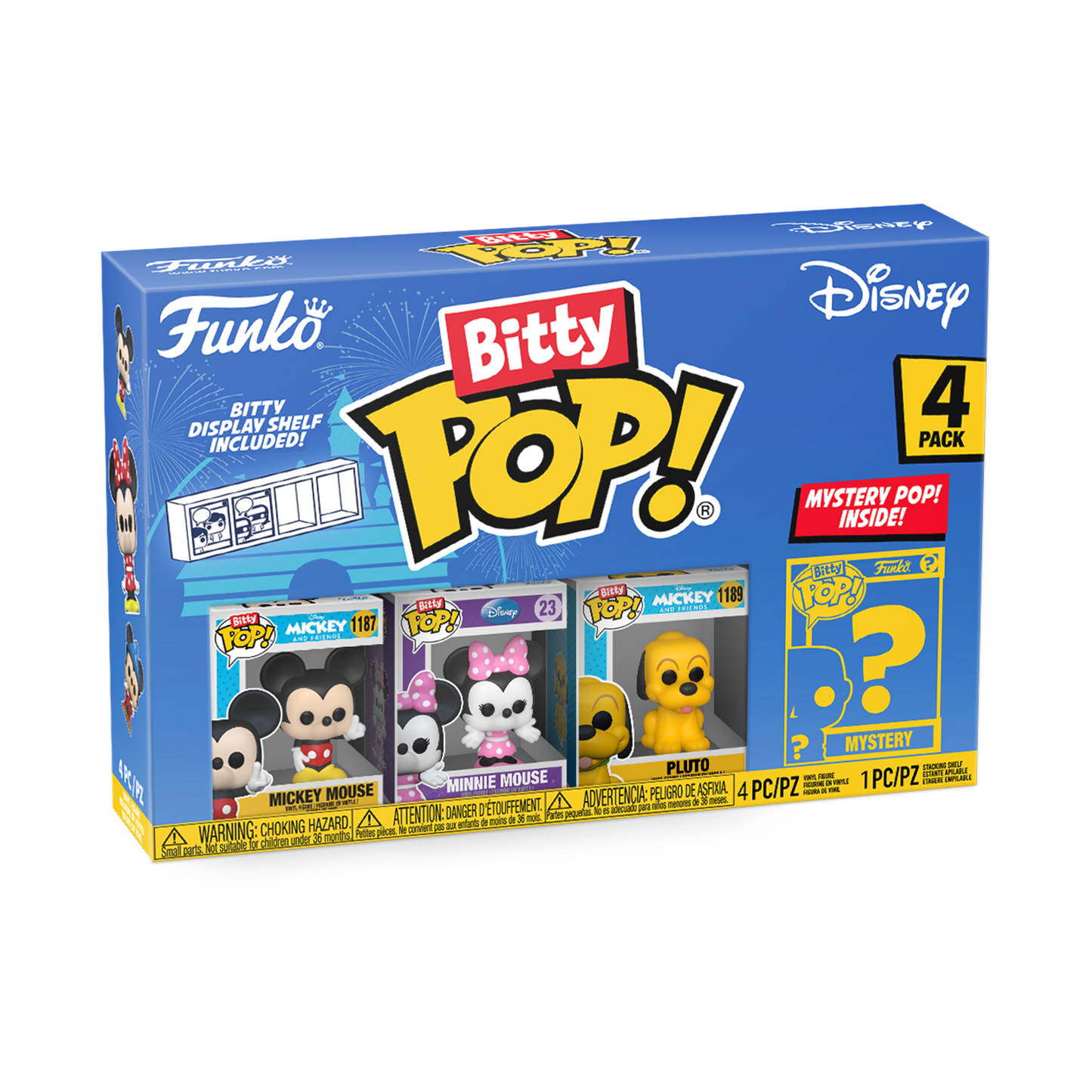 Funko Bitty Pop! 4 stuks: Disney - Mickey Mouse