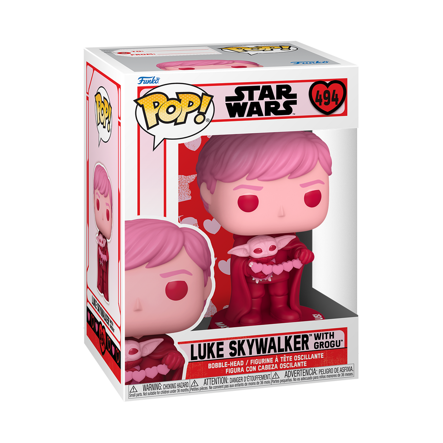 Funko pop! Star Wars: Valentines - Luke Skywalker met Grogu