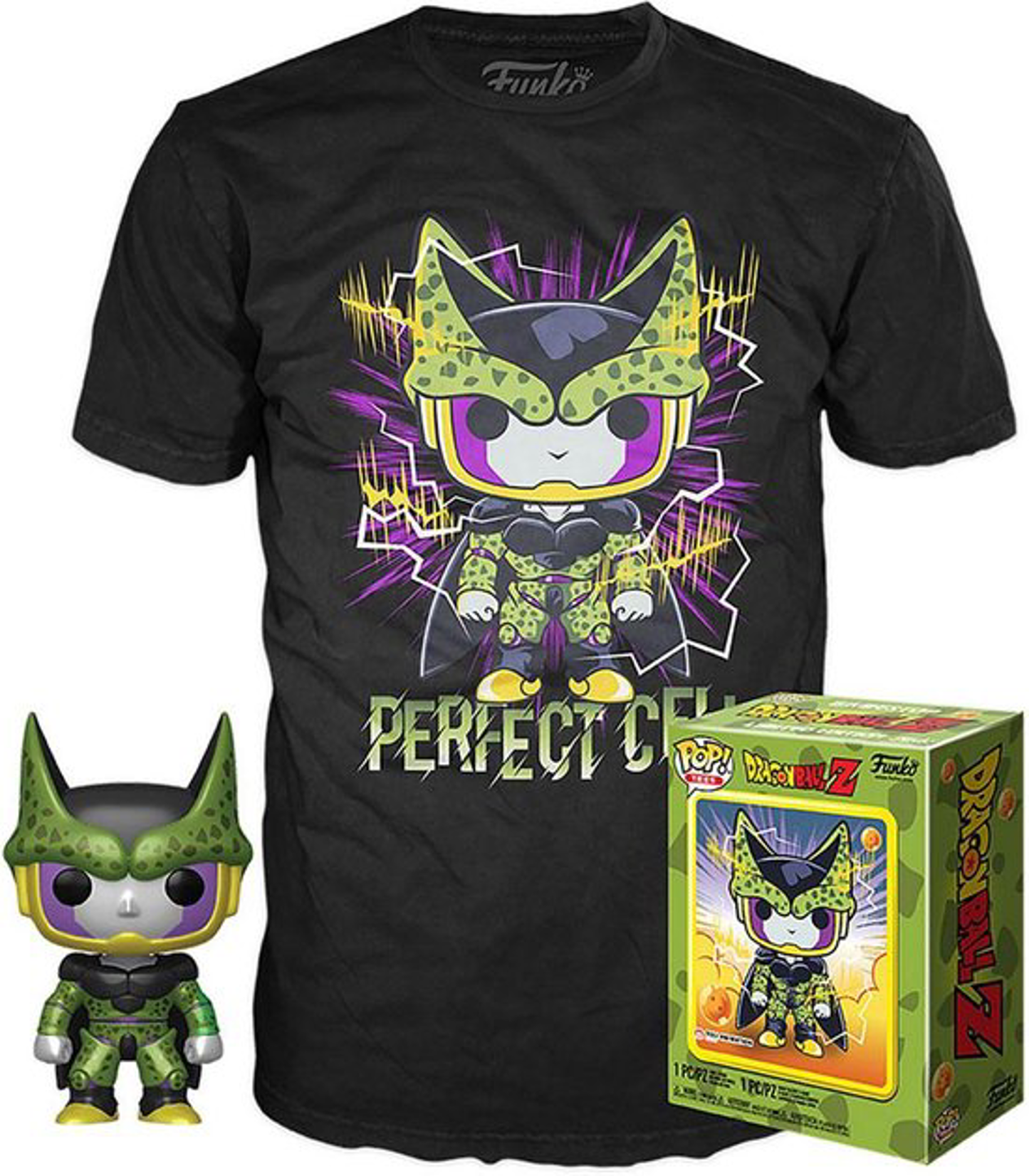 Funko pop! &amp; Tee: Dragon Ball Z: Perfect Cell - Maat M