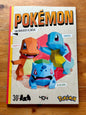 PAPERTOY POKEMON-STARTERS: BULBIZARRE, SQUIRTLE EN SALAMECHE