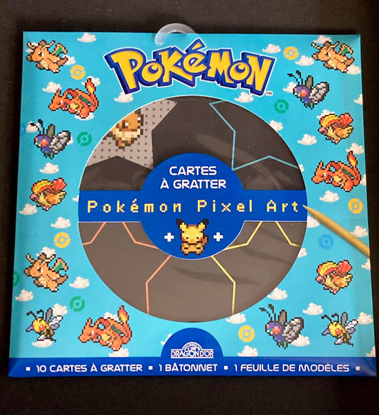 POKEMON - PIXEL KRASKAARTEN - KARAKTER, DRACOLOSSE, PIDGING