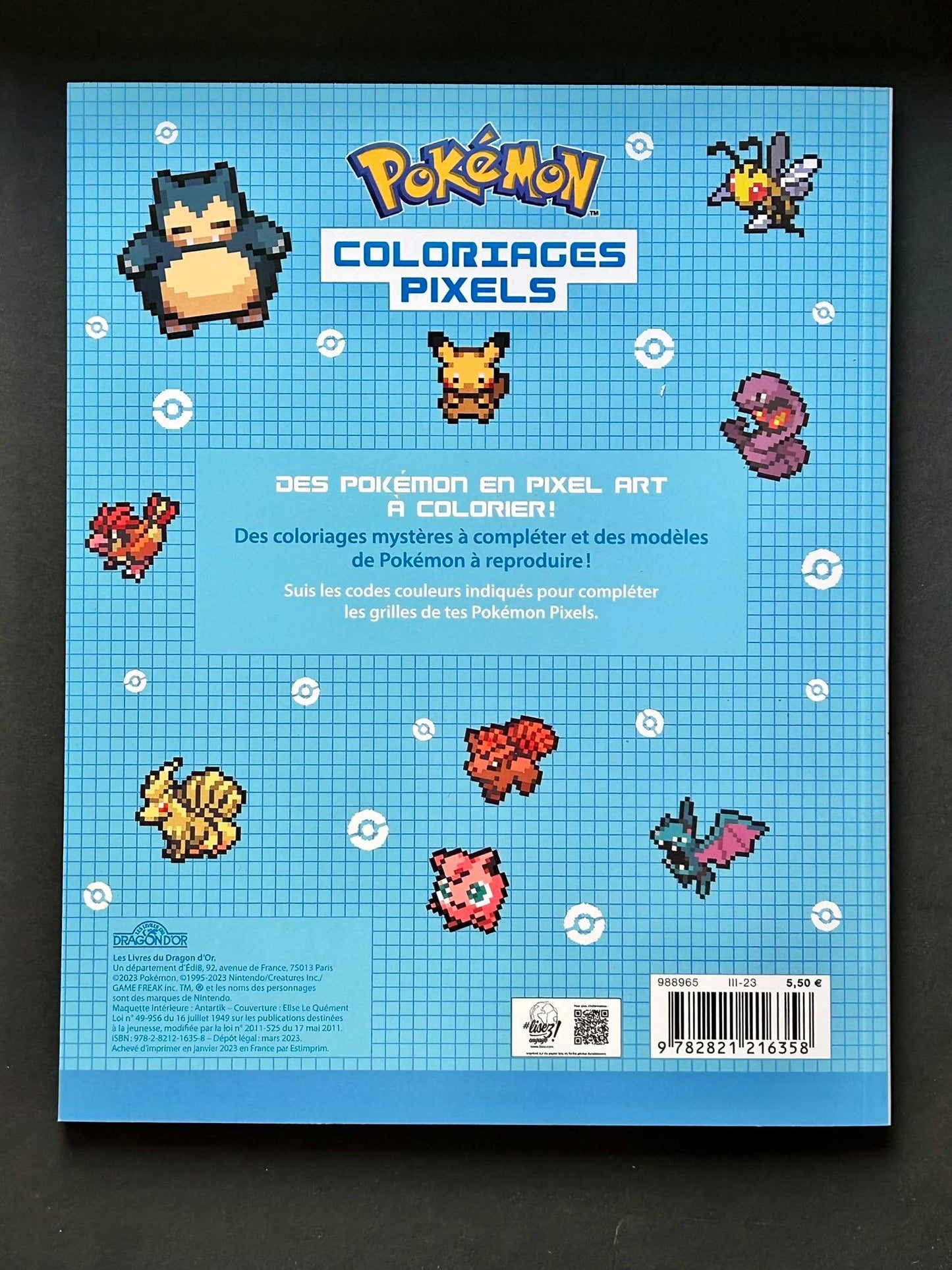 POKEMON - COLORIAGES PIXELS
