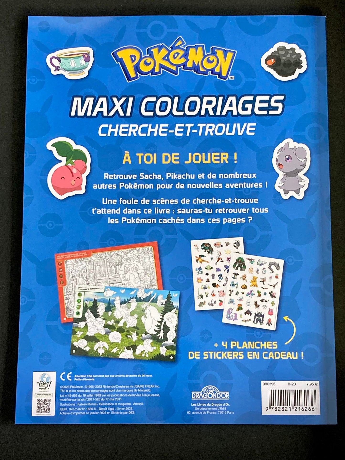 POKEMON - MAXI COLORIAGES CHERCHE-ET-TROUVE